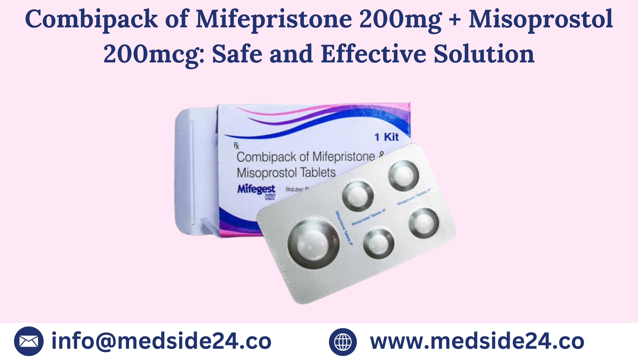 Buy Mifepristone and Misoprostol Kit Online | Medside24